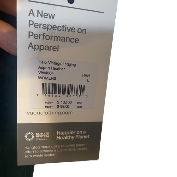 NWT Vuori halo vintage leggings Size L - Picture 3 of 4